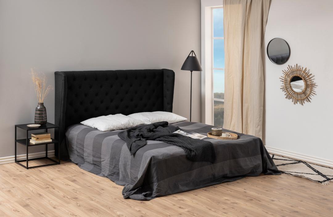 Nachtkastje Newton 8211 Mat Zwart 8211 Metaal 8211 Breedte 45 Cm