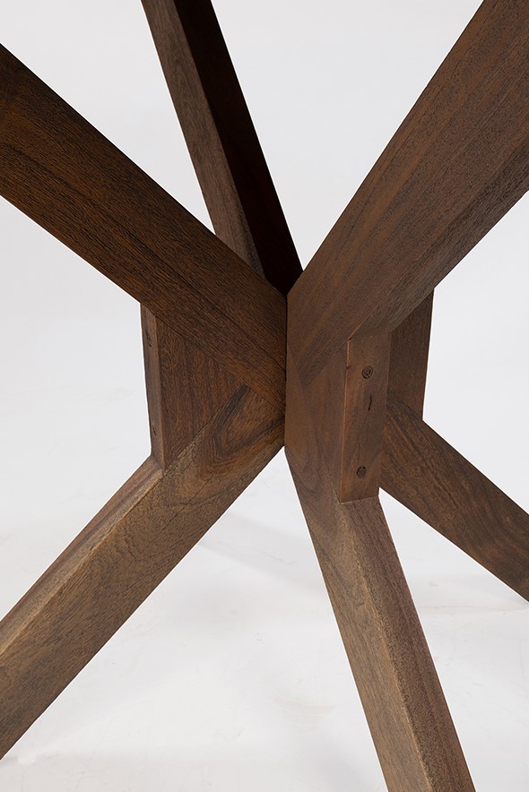 Eetkamertafel Gemini 8211 Acacia Hout Marron Bruin 8211 150