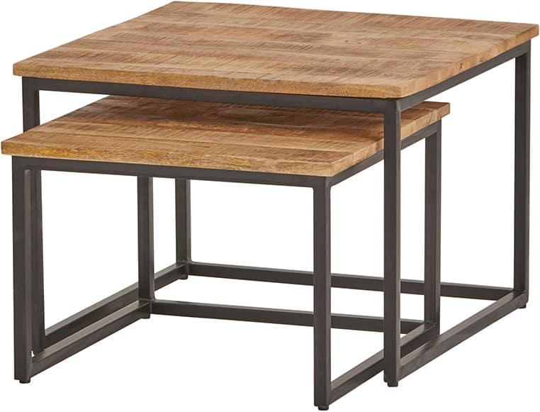 Cuba Vierkante Salontafels Set Van 2 Middelgroot