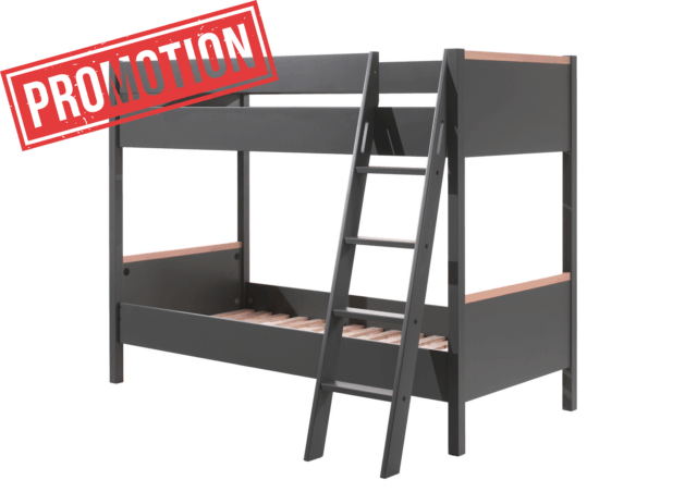 London Stapelbed Antraciet