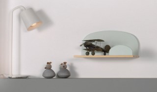 Kiddy Hangplank 45cm Koel Grijs