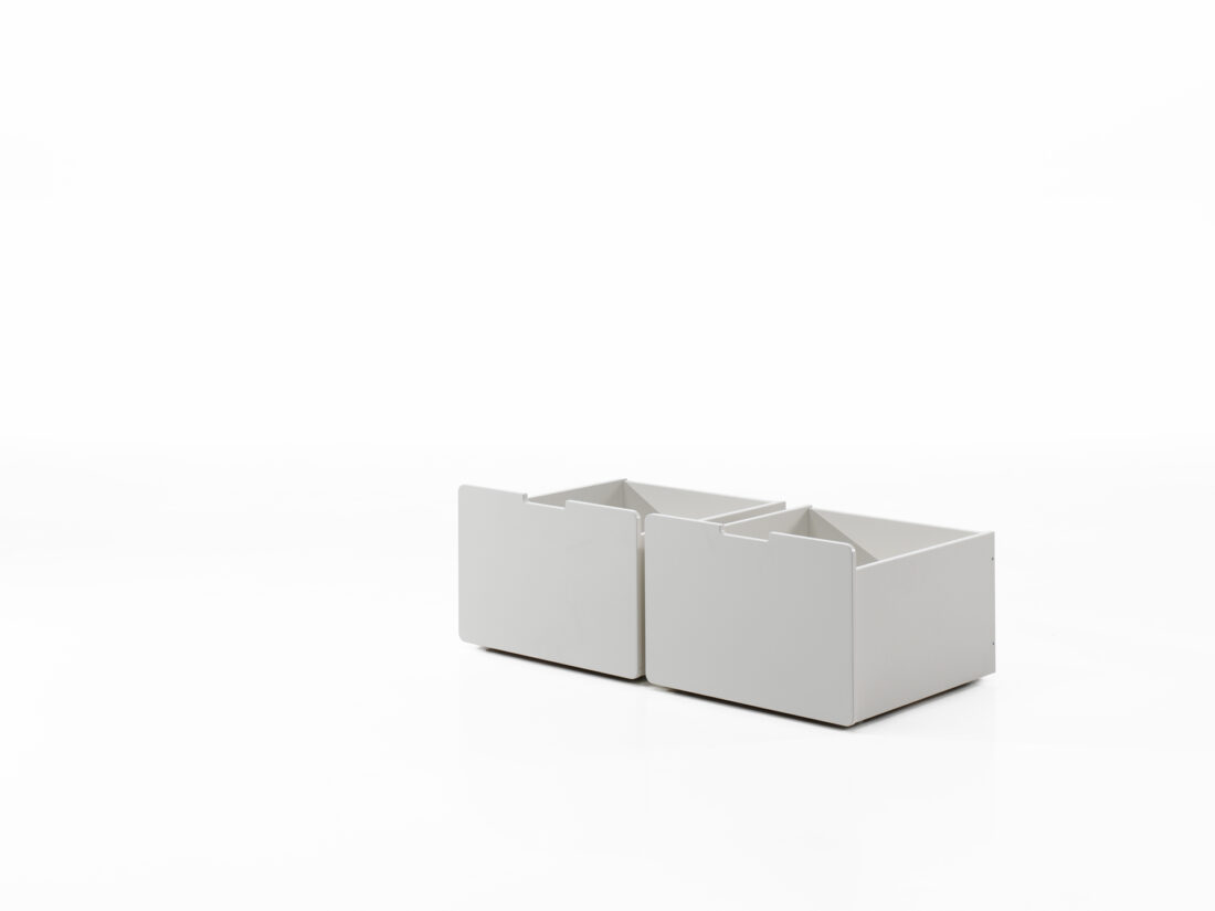 Deze Pino Combinatie Bestaat Uit Een Grijze Pino Halfhoogslaper Met Ladder En Glijbaan En Een Pino Set Van 2 Laden