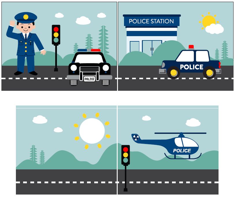 Deze Pino Combinatie Bestaat Uit Een Pino Hoogslaper In Natuurkleur En Een Speelgordijn Met Politiethema