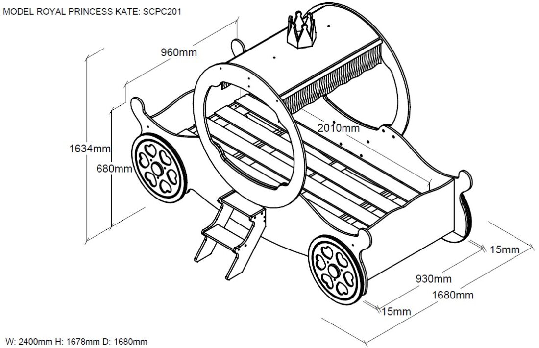 Prinses Kate Autobed