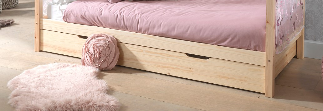 Natuurkleurig Dallas Bed 90 215 200 En Bijbehorend Rolbed