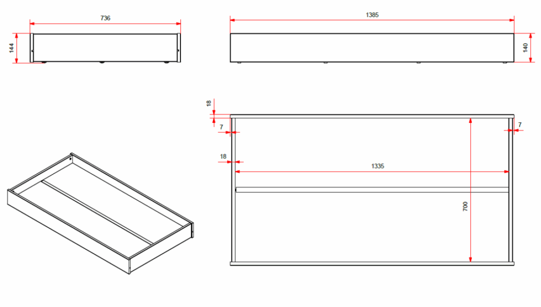 Peuterbed Met Bedlade Grijs