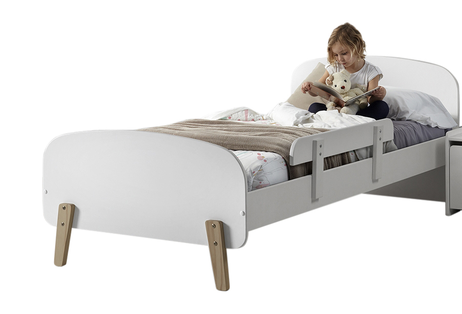 Deze Kiddy Combinatie In Wit Bestaat Uit Een Bed 90 X 200 En Bijbehorende Uitvalbeveiliging