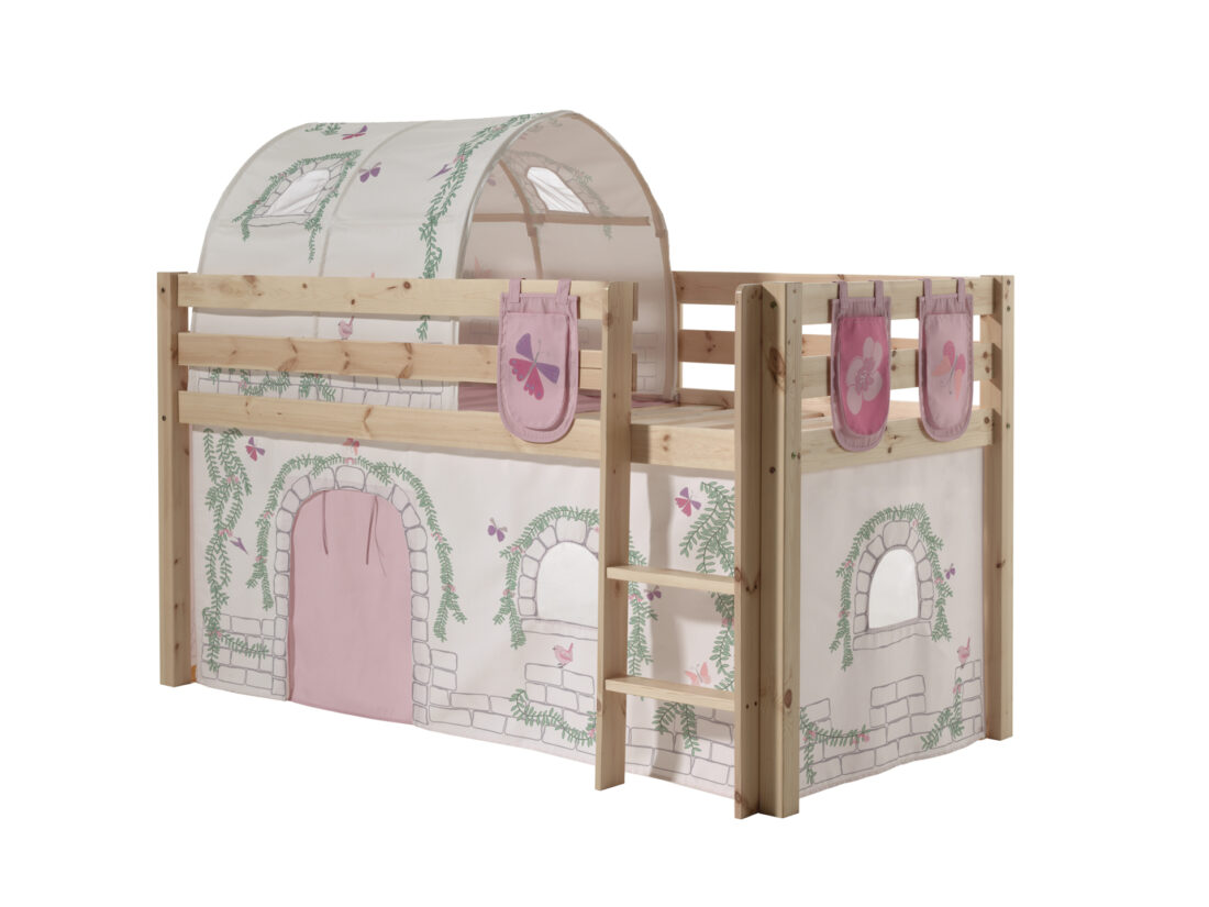 Deze Pino Combinatie Bestaat Uit Een Natuurkleurige Pino Hoogslaper Een Speelgordijn Birdy 3 Zakjes Birdy En Een Tunnel Birdy