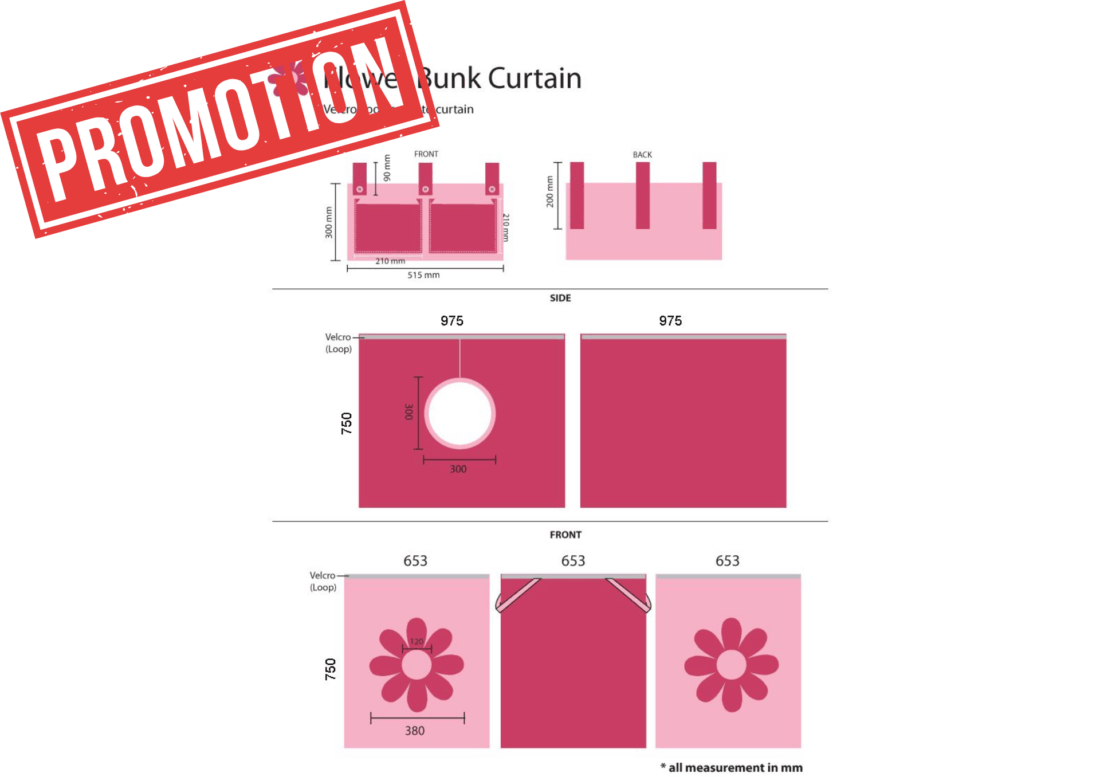 Speelgordijn Roze Bloem Speelgordijn Roze Bloem