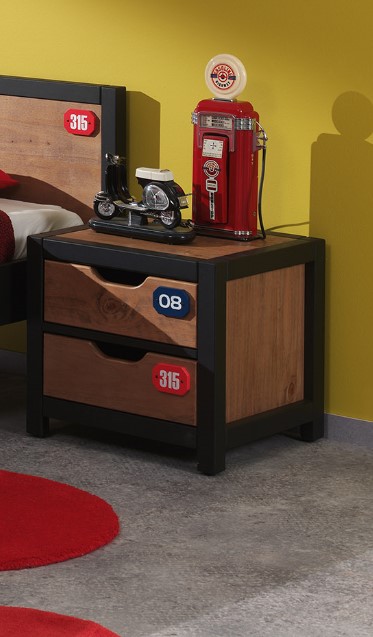 De Alex Combinatie Bestaat Uit Een Bed 90 215 200 En Een Nachttafel