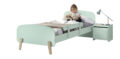 Deze KIDDY combinatie in mintgroen bestaat uit een bed (90x200) met nachtkastje en uitvalbeveiliging.