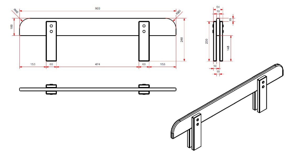 Deze Kiddy Combinatie In Mintgroen Bestaat Uit Een Bed 90 215 200 Met Nachtkastje En Uitvalbeveiliging