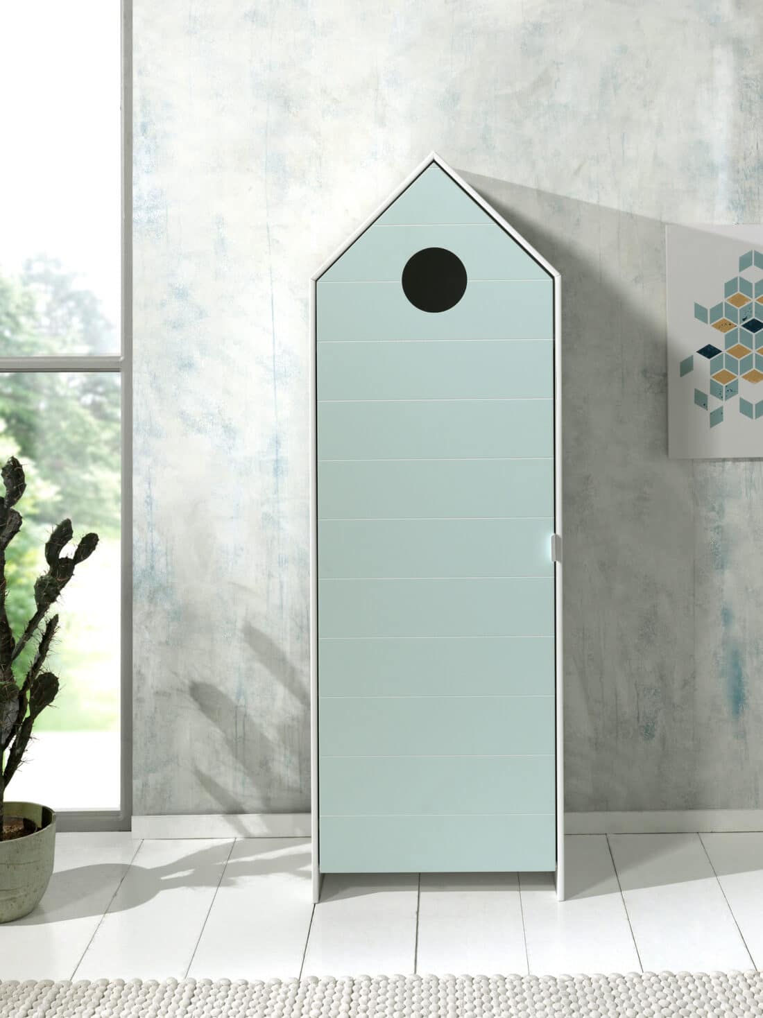 Deze Casami Combinatie Bestaat Uit 3 Kasten 2 Kastjes Met Een Grijze En Een Mintgroene Deur En 1 Open Kast