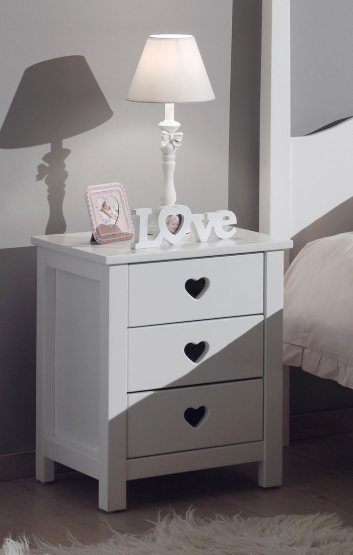 Amori Bed 90 X 200 Nachtkastje 2 Deurskast Bureau