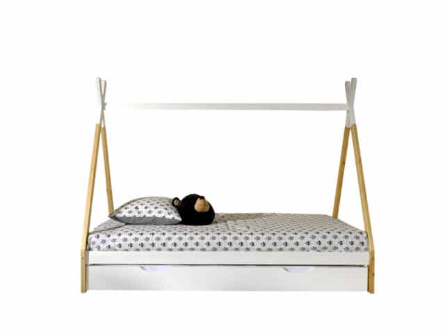 Deze Tipi Combinatie Bestaat Uit Het Verhoogde Tipi Bed 90 X 200 Cm En Een Witte Bedlade