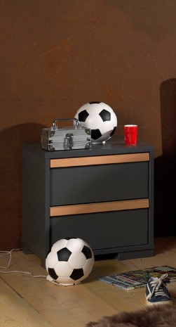 London Nachtkastje Antraciet London Nachtkastje Antraciet