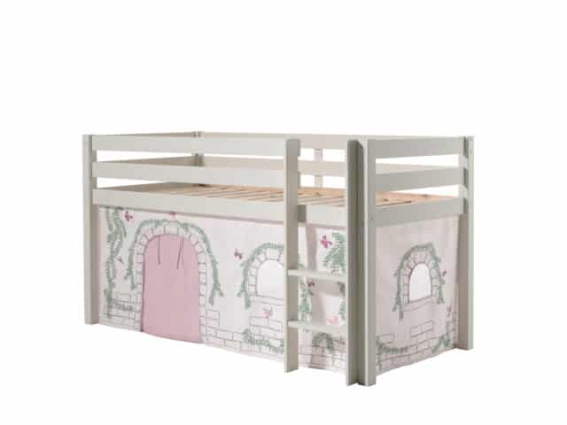 Deze Pino Combinatie Bestaat Uit Een Witte Pino Hoogslaper En Een Speelgordijn Birdy