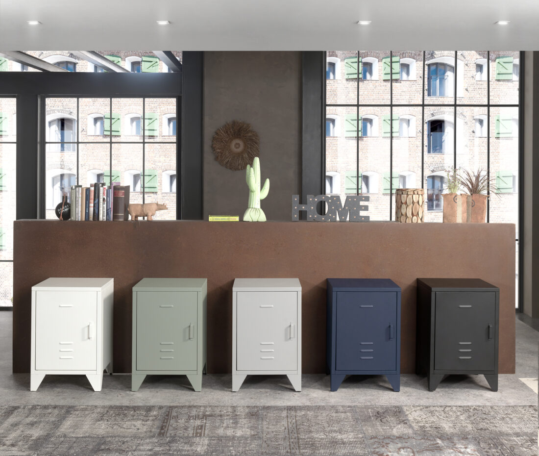 Bronxx Nachttafel Mat Denimblauw