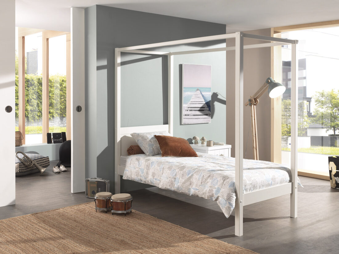 Pino Hemelbed 90 X 200 Cm Wit