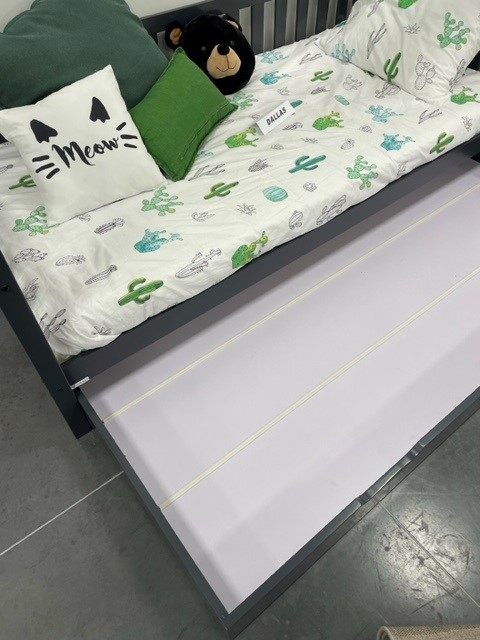 Dallas Bedlade Antraciet