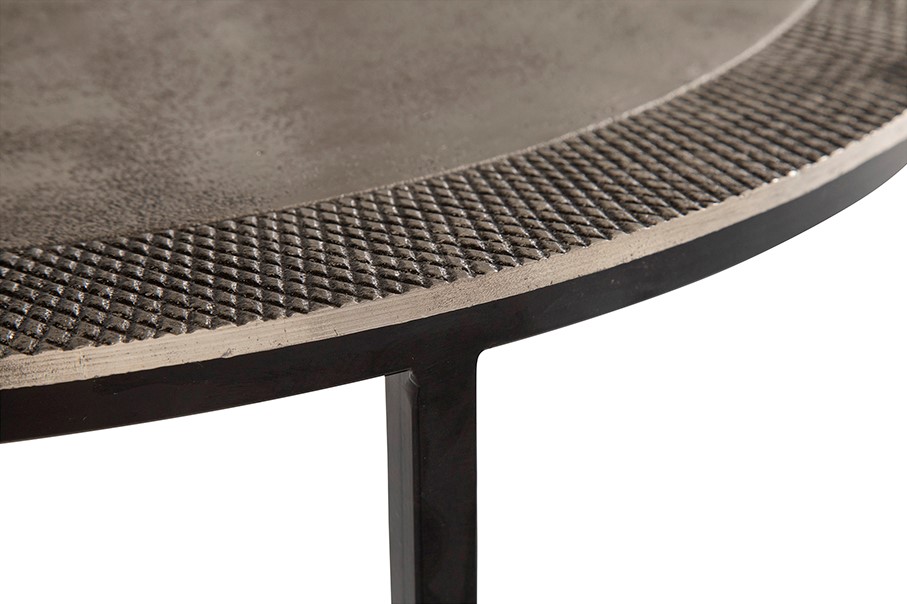 Sochi Bijzettafel Set Van 2 Antiek Nikkel