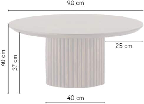 Salontafel 90 Mango Bruin Walnoot