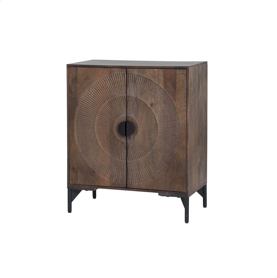 Nippon 2 Deurs Kast Laag Mango Bruin Walnoot