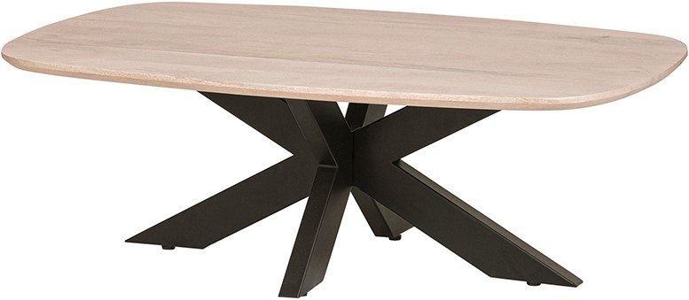 Deense Ovale Salontafel 120 Mango Asblond
