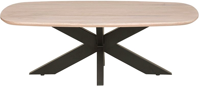 Deense Ovale Salontafel 120 Mango Asblond