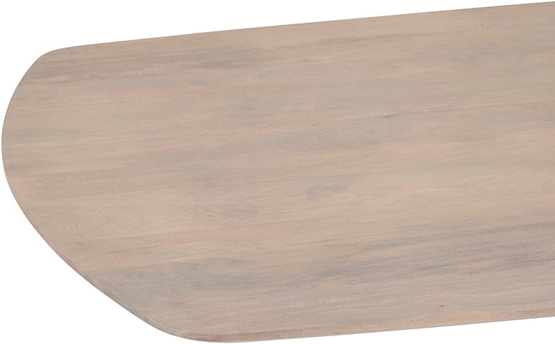 Deense Ovale Eetkamertafel 180 Mango Asblond