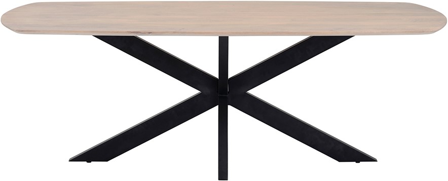 Deense Ovale Eetkamertafel 210 Mango Asblond