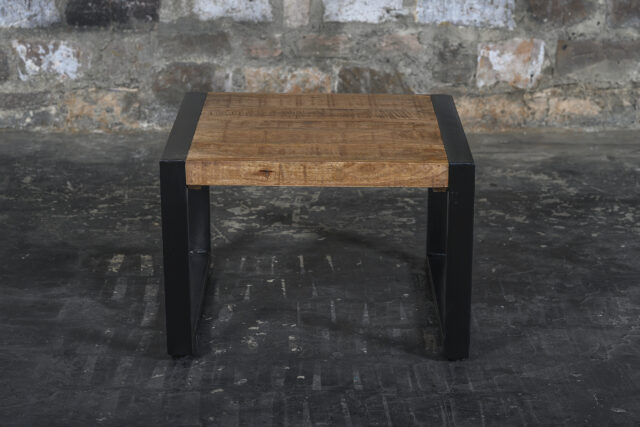 Bijzettafel Nairobi 8211 Mangohout 8211 Metaal 8211 60 Cm