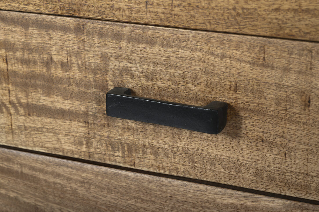 Dressoir Nairobi 8211 Mangohout 8211 Metaal 8211 180 Cm