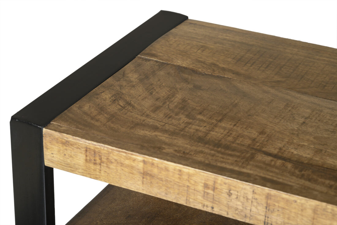 Dressoir Nairobi 8211 Mangohout 8211 Metaal 8211 180 Cm