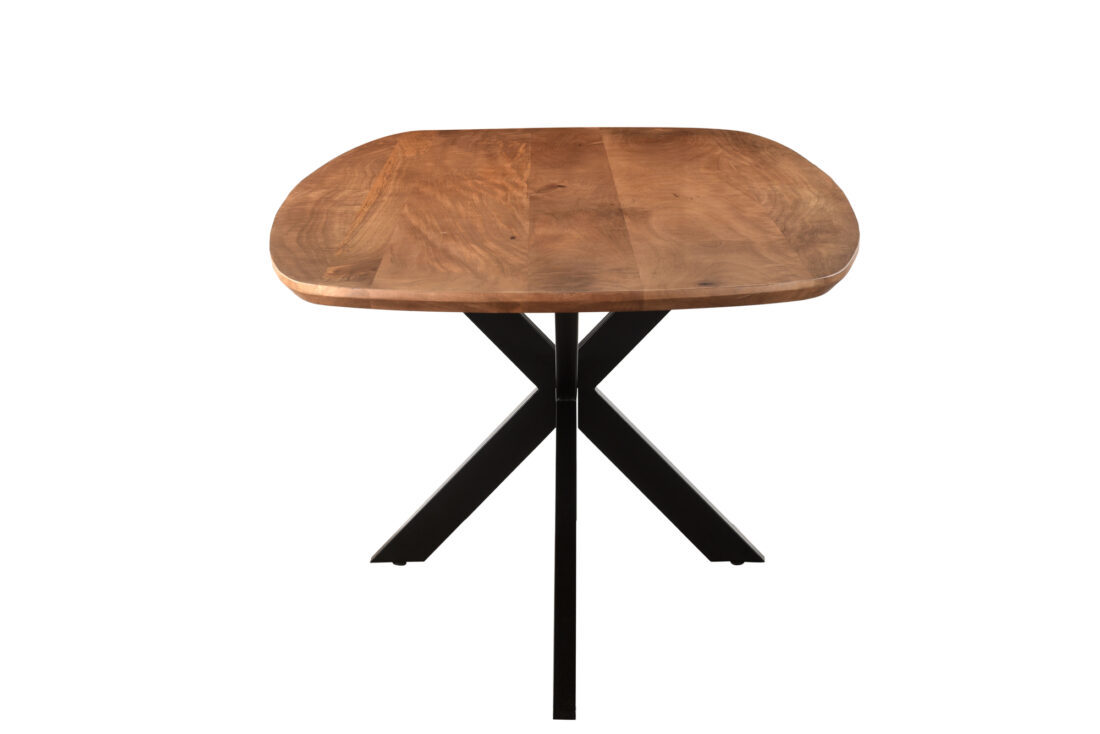 Eetkamertafel Jesper 8211 Naturel Mangohout 8211 Metaal 8211 Deens Ovaal 8211 230 Cm