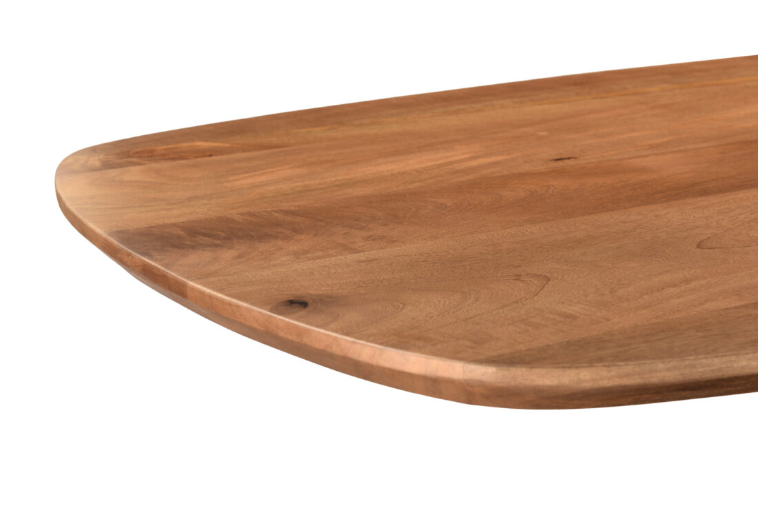 Eetkamertafel Jesper 8211 Naturel Mangohout 8211 Metaal 8211 Deens Ovaal 8211 230 Cm