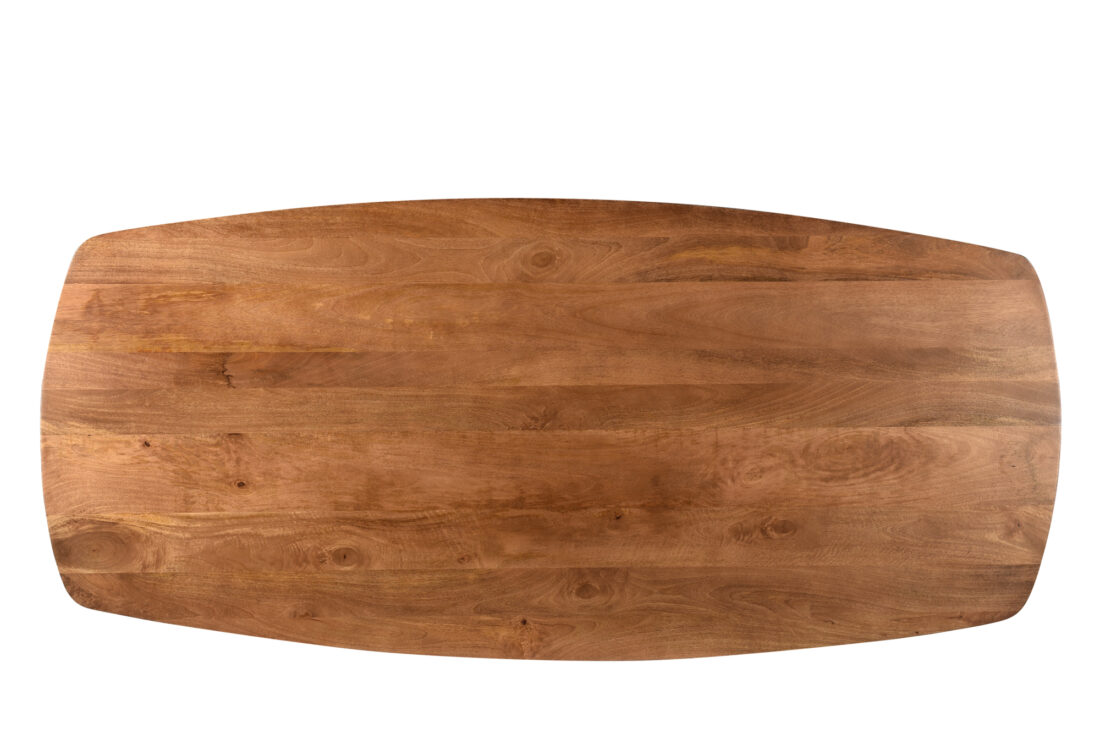 Eetkamertafel Jesper 8211 Naturel Mangohout 8211 Metaal 8211 Deens Ovaal 8211 230 Cm