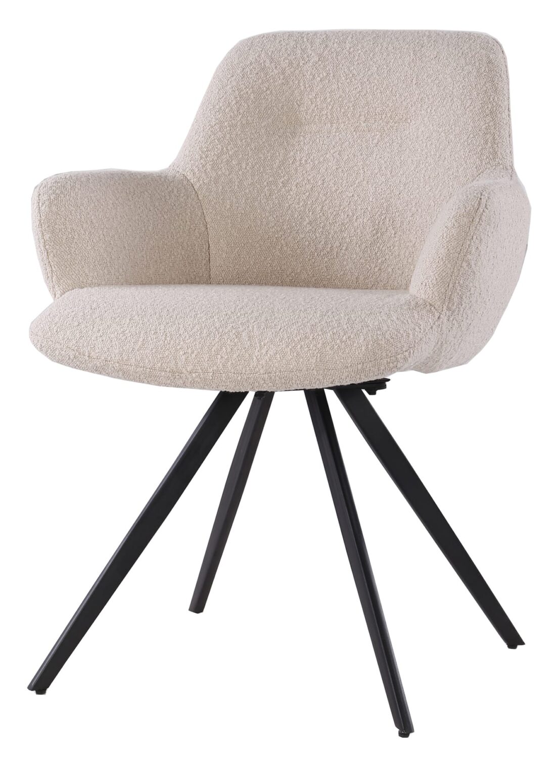 Armstoel Doreen 8211 Stof Boucl Beige 8211 Metaal Minimale Bestelling 2 Stuks