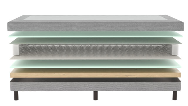 Mrgenn Losse Boxspring Bonellvering Grijs 100 215 210