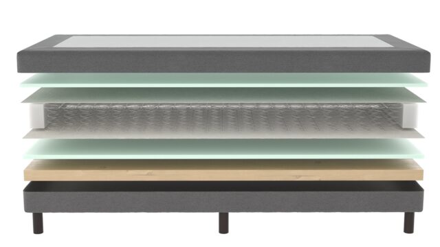 Mrgenn Losse Boxspring Met Bonellvering Antraciet 90 215 220