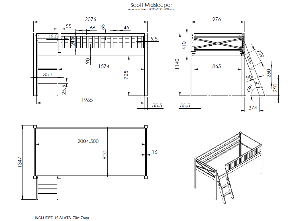 Deze Scott Combinatie Bestaat Uit De Hoogslaper En Het Astro Speelgordijn