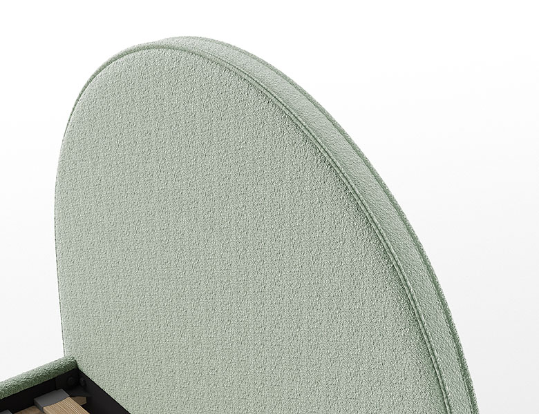 Moon Bed 90 215 200 Boucl Groen