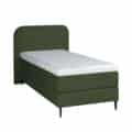 Mörgenn Bouclé Eenpersoons Boxspring Groen 90x210