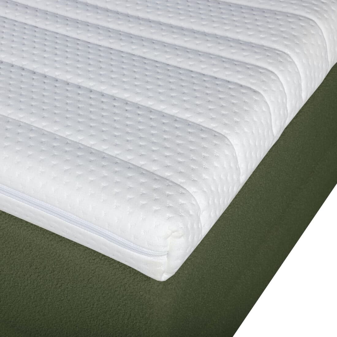 Mrgenn Boucl Eenpersoons Boxspring Groen 90 215 210