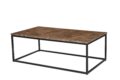 Salontafel Brix Dion - Bruin Emperador blad - Metaal - 120 cm