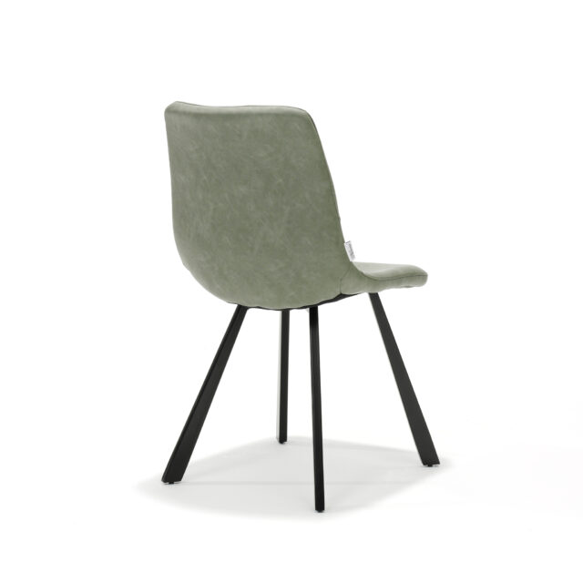 Stoel Bari Zwart Stof Vintage Groen