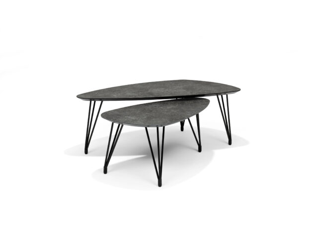 Salontafel Switch Trio 8211 130 X 70 Cm Niervorm Marmer 45 Cm Hoog