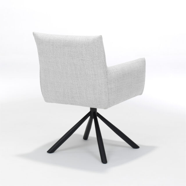 Focus Armstoel 8211 Stof Oasis Natural 8211 Draaivoet Zwart