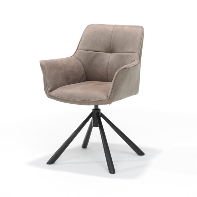 Rapid Armstoel T2 360 Bull Microleer Lever 10 Draaivoet 360