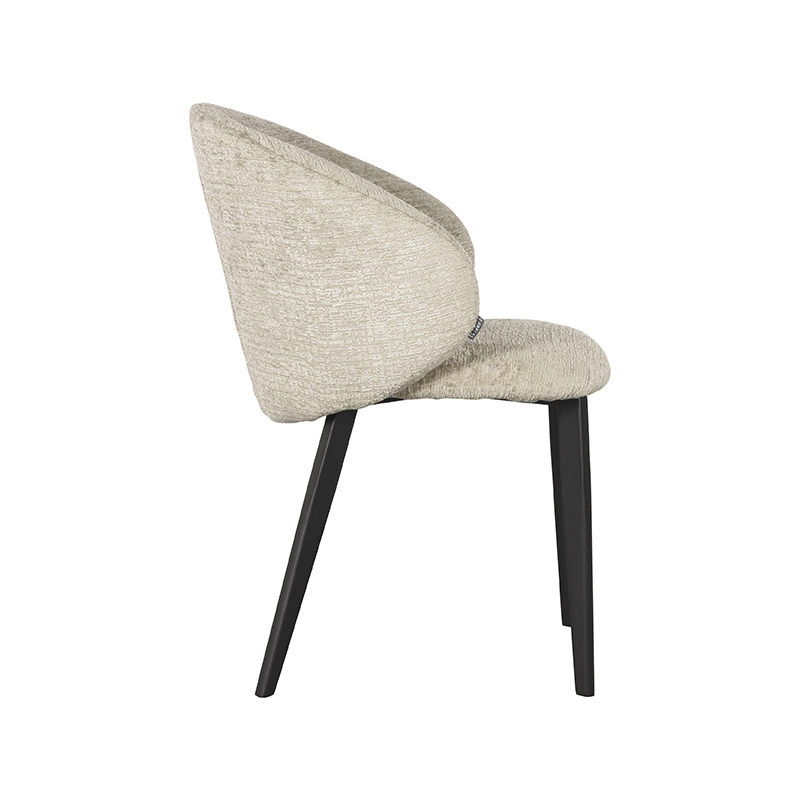 Label51 Eetkamerstoel Logan 8211 Beige 8211 Fluweel